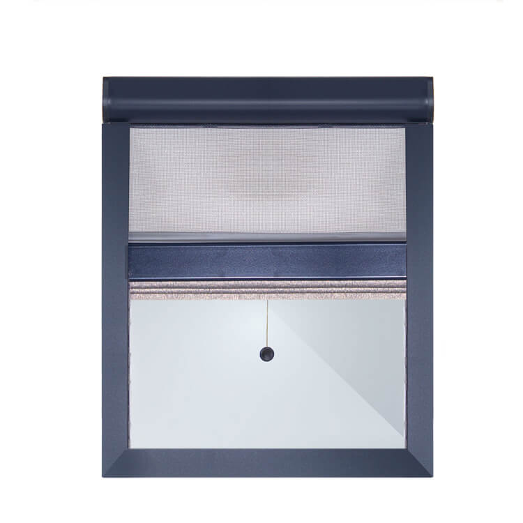 Ролетна москітна сітка на мансардні вікна класу еліт кольору антрацит. Інтернет магазин - valko.ua