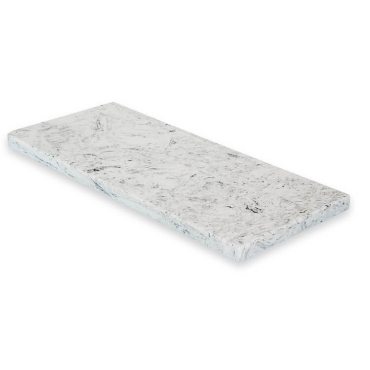Підвіконня Aglomarmur Misty White, капінос прямий, матеріал камінь